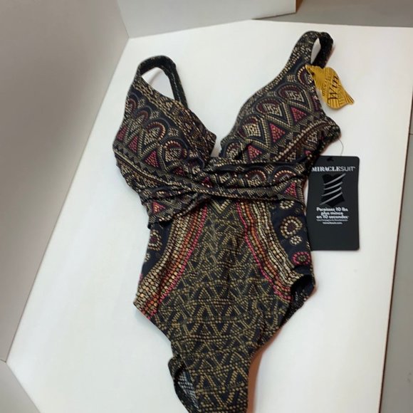 Miraclesuit Criss Cross Escape Swimsuit - Picture 1 of 2